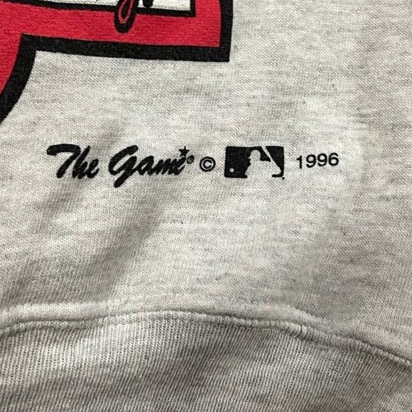 Vintage Cleveland Indians MLB Baseball The Game 1990s Crewneck Sweatshirt - Picture 3 of 4